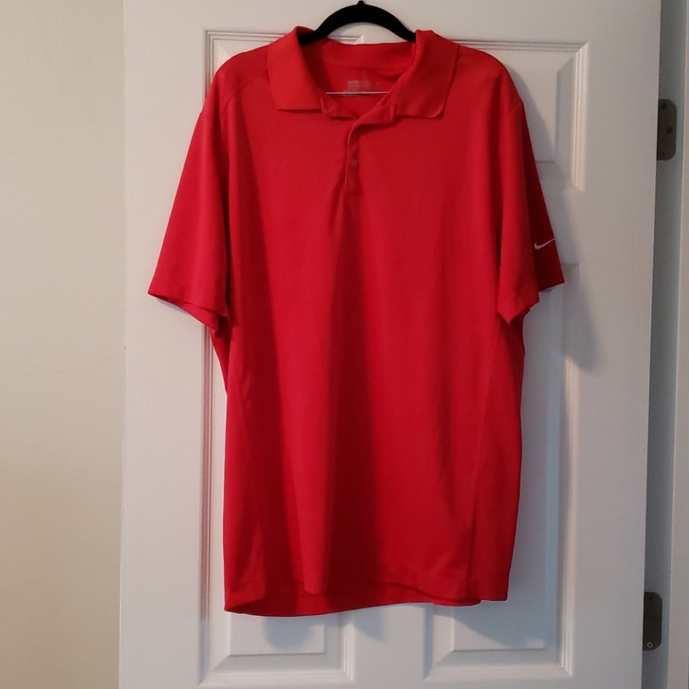 RED Nike Golf Tour Performance Polo XL